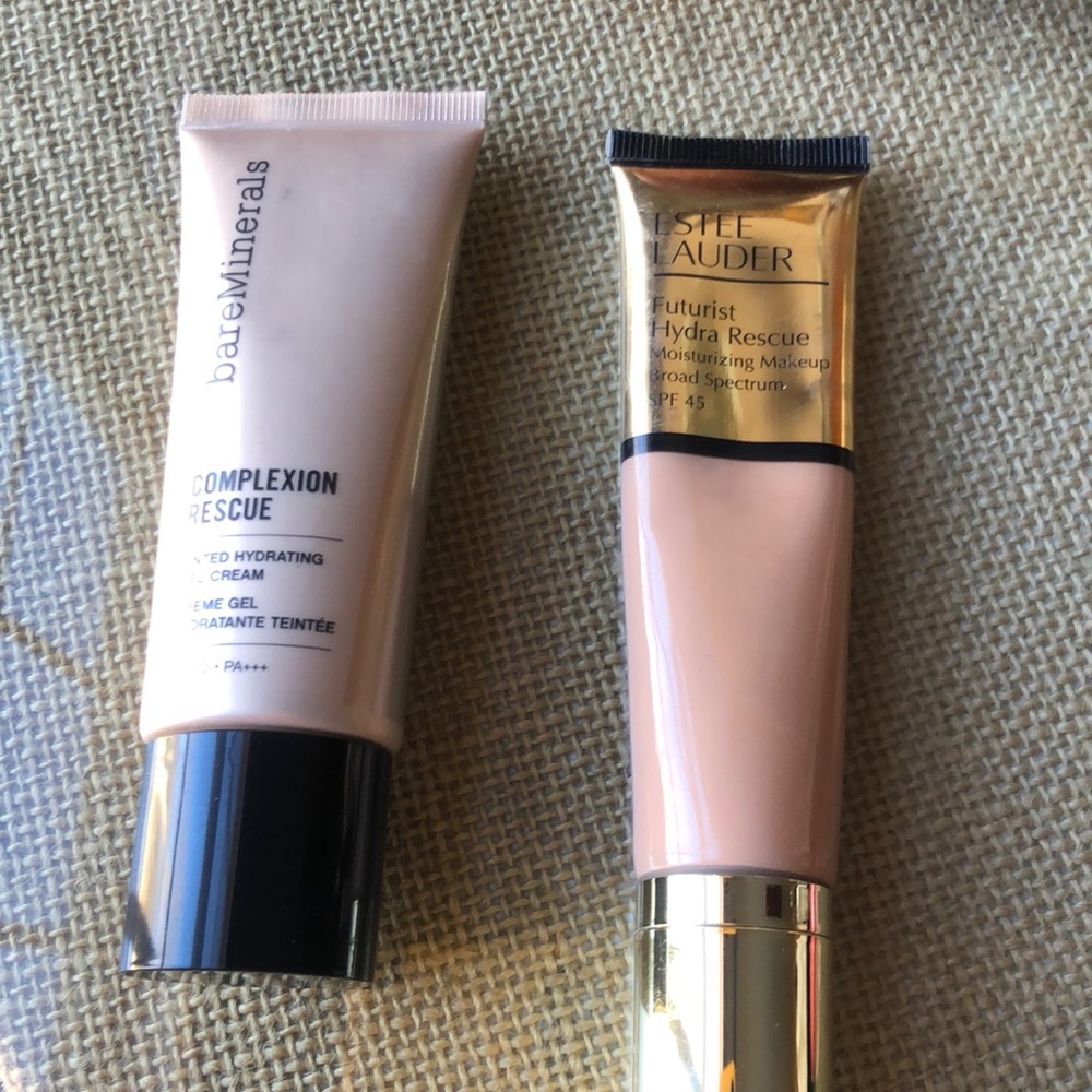 Ester Lauder Futurist Hydra Rescue and Bare Minerals Complexion Rescue